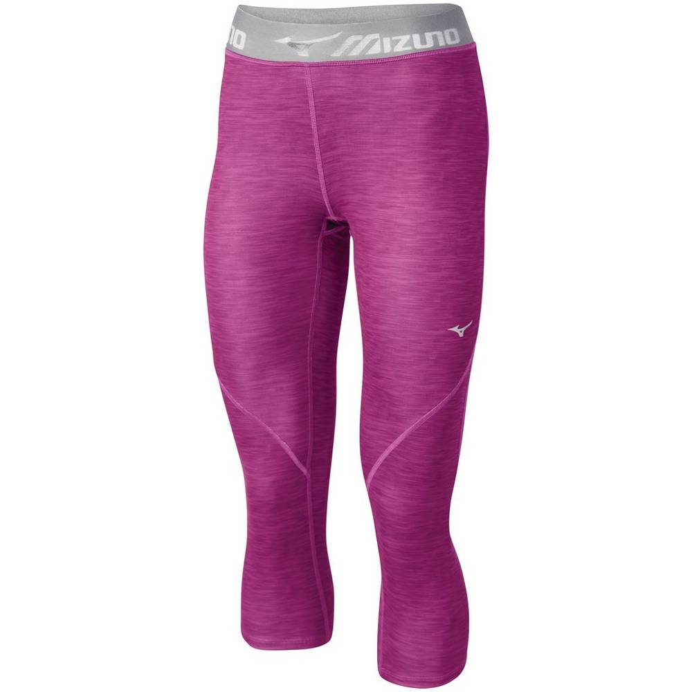 Damske Legíny Mizuno Impulse Printed ¾ Bezecke Nachový Vypredaj CDYE71320
